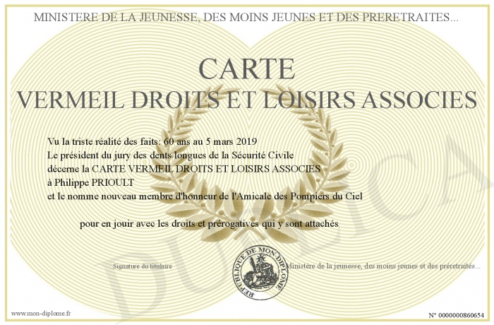 Quelle est l'origine de la carte vermeil